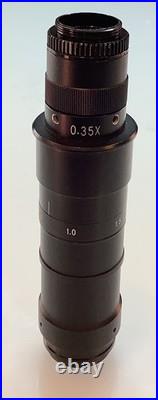 Vintage CCD Color Camera with Macro 0.35X Lens 0.67 4.5X Zoom Body