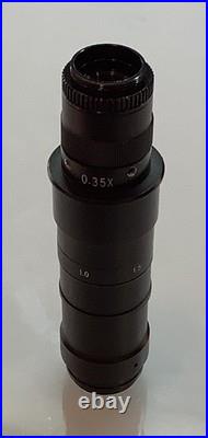 Vintage CCD Color Camera with Macro 0.35X Lens 0.67 4.5X Zoom Body
