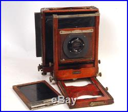 Vintage CONLEY 5x7 Wooden Camera + Kodak Lens and Holder