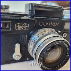 Vintage CONTAX III Zeiss Ikon Camera + Sonnar 50mm f/2 Zeiss Jena Lens AS IS Vintage CONTAX III Zeiss Ikon Camera + Sonnar 50mm f/2 Zeiss Jena Lens AS IS