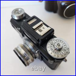 Vintage CONTAX III Zeiss Ikon Camera + Sonnar 50mm f/2 Zeiss Jena Lens AS IS