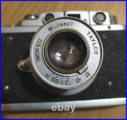 Vintage Camera Chiyotax Model IIIF Lens Taylor 3.5/50 (redesigned from FED)