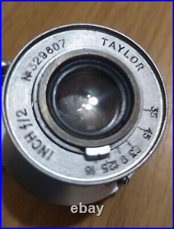 Vintage Camera Chiyotax Model IIIF Lens Taylor 3.5/50 (redesigned from FED)