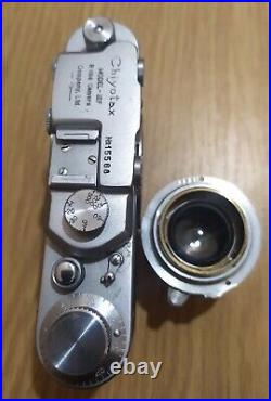 Vintage Camera Chiyotax Model IIIF Lens Taylor 3.5/50 (redesigned from FED)