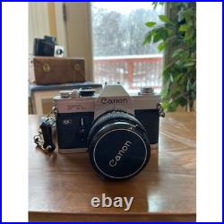 Vintage Camera Collector Canon + Polaroid Colorpack + Lenses + Case