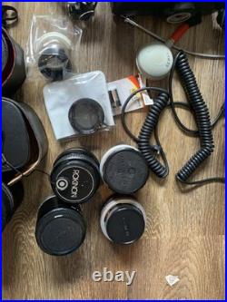 Vintage Camera Equipment Lot, Canon Tiffen Lens, Kenko, Rokinon, Lot As Is