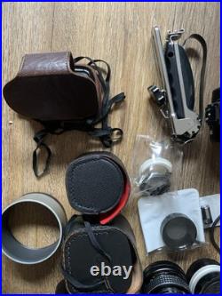 Vintage Camera Equipment Lot, Canon Tiffen Lens, Kenko, Rokinon, Lot As Is