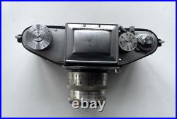 Vintage Camera Exakta II Leather Case Zeiss Jena Biotar 12 5.8cm f 5.8cm lens