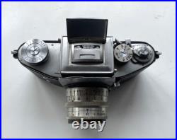 Vintage Camera Exakta II Leather Case Zeiss Jena Biotar 12 5.8cm f 5.8cm lens