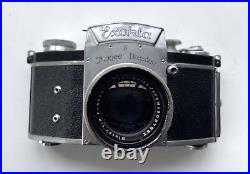 Vintage Camera Exakta II with Carl Zeiss Jena Biotar 12 5.8cm f 5.8cm lens