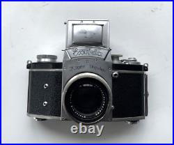 Vintage Camera Exakta II with Carl Zeiss Jena Biotar 12 5.8cm f 5.8cm lens