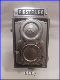Vintage Camera Firstflex Twin Lens Reflex (TLR) 1950s with Leather Case UNTESTED Vintage Camera Firstflex Twin Lens Reflex (TLR) 1950s with Leather Case UNTESTED