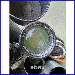 Vintage Camera Lens Lot Vivitar Soligor Tokina 135mm 80-200mm Light Meter Z3