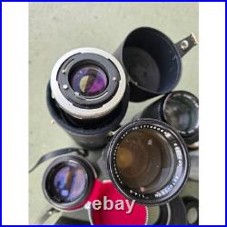 Vintage Camera Lens Lot Vivitar Soligor Tokina 135mm 80-200mm Light Meter Z3