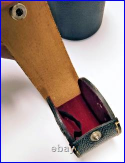 Vintage Camera Lens Pouch Soligor Nikon Miranda Argus 50mm f2.8 AGFA 30mm Hood