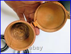 Vintage Camera Lens Pouch Soligor Nikon Miranda Argus 50mm f2.8 AGFA 30mm Hood