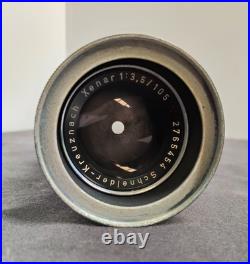 Vintage Camera Lens Schneider Optik Kreuznach Xenar 105mm f3.5 German Lens -AF