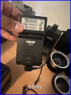 Vintage Camera Lenses/ Flash/ Accessories Lot