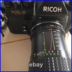 Vintage Camera Lot 2 Cameras, 3 Lens, 1 Flash, 2 Bags ++ RICOH KR-5 Super & KR-P