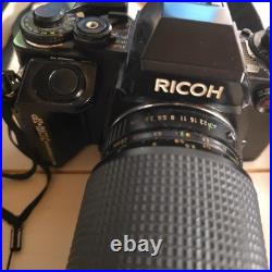 Vintage Camera Lot 2 Cameras, 3 Lens, 1 Flash, 2 Bags ++ RICOH KR-5 Super & KR-P