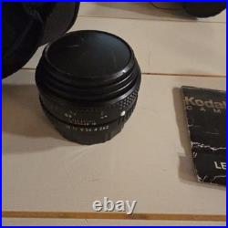 Vintage Camera Lot 2 Cameras, 3 Lens, 1 Flash, 2 Bags ++ RICOH KR-5 Super & KR-P