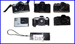 Vintage Camera Lot Canon with lens, Kodak Instamatic