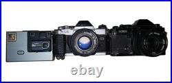 Vintage Camera Lot Canon with lens, Kodak Instamatic