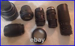 Vintage Camera Lot Of Lens