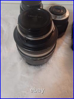 Vintage Camera Lot Of Lens