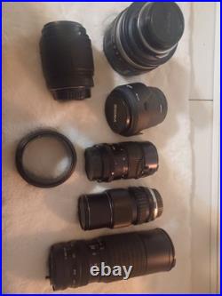 Vintage Camera Lot Of Lens