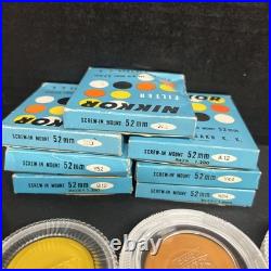 Vintage Camera Lot of 7 52mm lens filters Japan