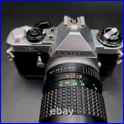 Vintage Camera Pentax ME Super 35mm with 135mm Lens Clean Works