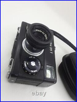Vintage Camera Rollei 35 Black Tessar 13,5 With Case And Lens Cap