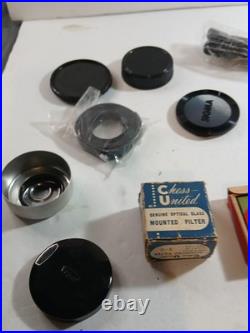 Vintage Camera, bags, lenses, &accessories AS IS UNTESTED