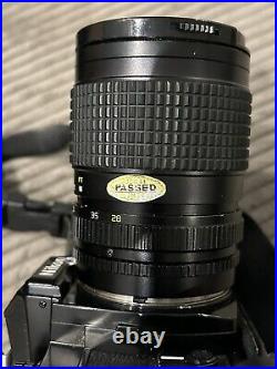 Vintage Camera lot- Nikon FE2 w tokina at-x 285 lense & sunpac autozoom Nikon