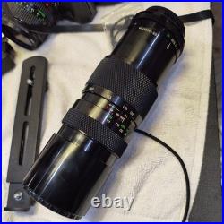 Vintage Cannon AE-1 Manual 50mm Lens Camera With Soligor 200m Macro Lens