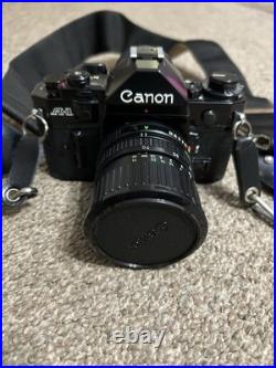 Vintage Canon A-1 35mm SLR Film Camera With Lens & Accessories Lots Of Extras