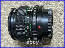 Vintage Canon A-1 35mm SLR Film Camera With Lens & Accessories Lots Of Extras