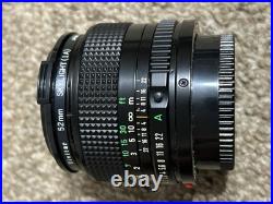 Vintage Canon A-1 35mm SLR Film Camera With Lens & Accessories Lots Of Extras