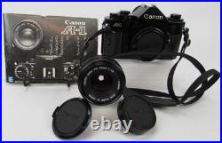 Vintage Canon A-1 35mm SLR Film Camera with 50mm f/1.8 Canon Lens 1 Owner! Works