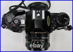 Vintage Canon A-1 35mm SLR Film Camera with 50mm f/1.8 Canon Lens 1 Owner! Works