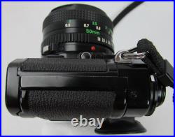 Vintage Canon A-1 35mm SLR Film Camera with 50mm f/1.8 Canon Lens 1 Owner! Works