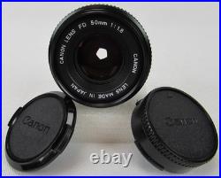 Vintage Canon A-1 35mm SLR Film Camera with 50mm f/1.8 Canon Lens 1 Owner! Works