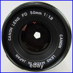 Vintage Canon A-1 35mm SLR Film Camera with 50mm f/1.8 Canon Lens 1 Owner! Works