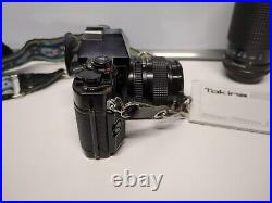 Vintage Canon A-1 Camera with 52mm Lens / 80-200mm Lens