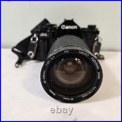 Vintage Canon AE-1 35MM SLR Film Camera with Vivitar 28-200mm Zoom Lens