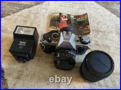 Vintage Canon AE-1 35mm Film Camera + FD 50mm f/1.8 Lens -excellent Vintage Canon AE-1 35mm Film Camera + FD 50mm f/1.8 Lens -excellent