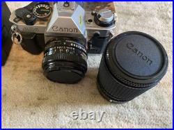 Vintage Canon AE-1 35mm Film Camera + FD 50mm f/1.8 Lens -excellent Vintage Canon AE-1 35mm Film Camera + FD 50mm f/1.8 Lens -excellent