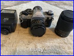 Vintage Canon AE-1 35mm Film Camera + FD 50mm f/1.8 Lens -excellent Vintage Canon AE-1 35mm Film Camera + FD 50mm f/1.8 Lens -excellent