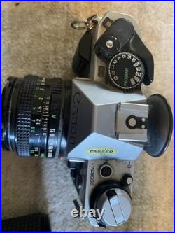 Vintage Canon AE-1 35mm Film Camera + FD 50mm f/1.8 Lens -excellent